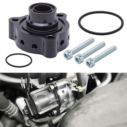 Aluminum black turbo blow off valve bov sound Adaptor for Mercedes A180, A250, CLA 250 & GLA 250  FMSPMER ► Photo 1/6