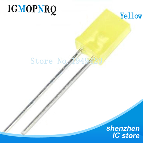 100PCS/LOT 2*5*7mm Square LED Yellow light-emitting diode 2X5X7 LED Diode ► Photo 1/2