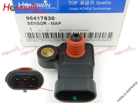 Genuine No.:96417830 Manifold Absolute Pressure MAP Sensor Fits Chevrolet Aveo Lacetti Nubira Optra Daewoo Nubira Holden25484082 ► Photo 1/6