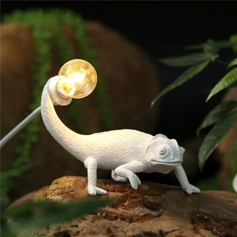 Seletti Resin Lizard Night Light Living Room Bedroom Modern Animal Chameleon Wall Lamps Led Table Lamps Home Decor Luminarie ► Photo 1/6