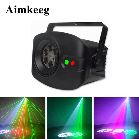 New LED Laser Projector DJ Disco RGB Stage Light Remote Control Effect Sound Self Control Smart Laser Christmas Home Decoration ► Photo 1/6