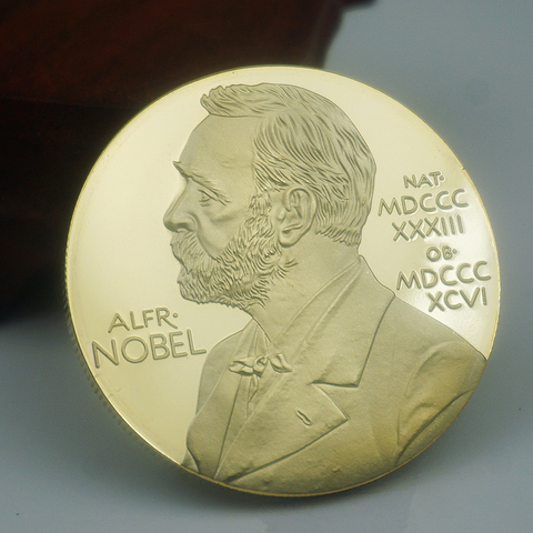 Nobel Prize in Physiology Medicine Lenin Gold Plated Coin Nobel Medal Coins Collectibles Art Coins Collection ► Photo 1/5