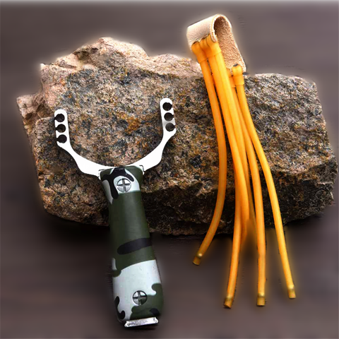 Newest Powerful Sling Shot Aluminium Alloy Slingshot Camouflage Bow Catapult Outdoor Hunting Shooting Slingshot ► Photo 1/6