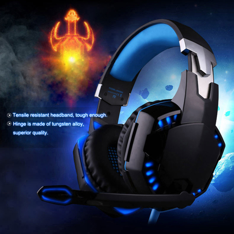 Stereo Bass Gaming Headset Headphones with Mic for PC Computer Game Machine PUO88 ► Photo 1/6