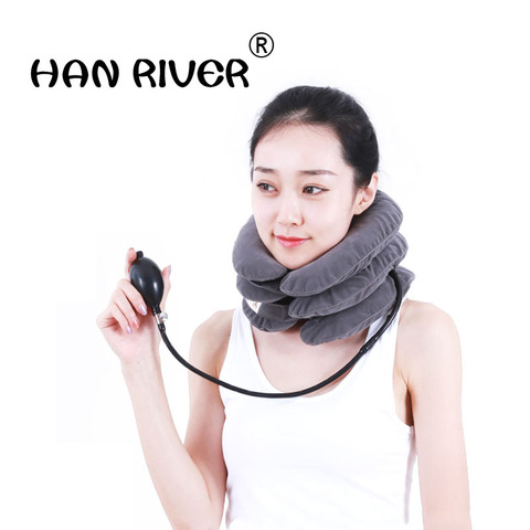 Inflatable Neck Cervical Traction Apparatus Household Correct Neck Collar Physiotherapy Massage Stretch Cervical Spondylosis ► Photo 1/5