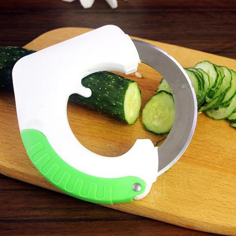 Stainless Steel Circular Kitchen Knife Round Shaped Cutting Pizza Wheel Knife Pastry Cutter Vegetable Chopper Kitchen Tool ► Photo 1/6