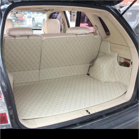 for hyundai tucson waterproof fiber leather car trunk mat cargo liner 2005 2006 2007 2008 2009 2010 ► Photo 1/5