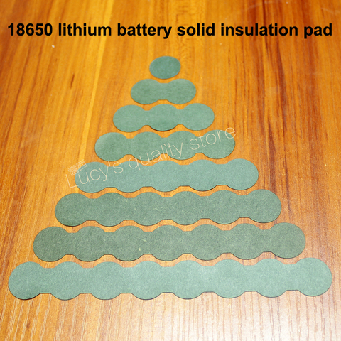 100pcs/lot 18650 Lithium Battery High Temperature Insulation Gasket Bar Paper Through Hole Hollow Positive Gasket Blue Standard ► Photo 1/6