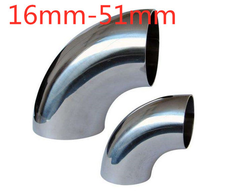 O/D 16/19/25/28/32/34/38/45/51mm 304 Stainless Steel Sanitary Weld 45 Degree Elbow Pipe Fitting ► Photo 1/2