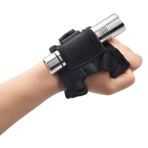 Underwater Scuba Diving LED Torch Flashlight Holder spearfishing Neoprene Hand Arm Mount Wrist Strap Sports Gloves 1 ► Photo 1/6