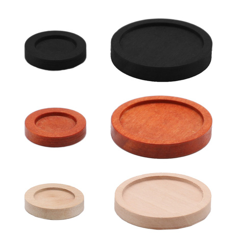 20pcs/lot  wood material Cabochon fit 12mm 25mm Base wood frame Pendants for silicone mold Jewelry Making DIY Handmade Craft ► Photo 1/6