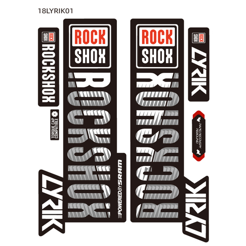 2022 LYRIK ROCK SHOX MTB Fork Sticker for Mountain Bike Rockshox Bicycle Front Fork Decal ► Photo 1/6