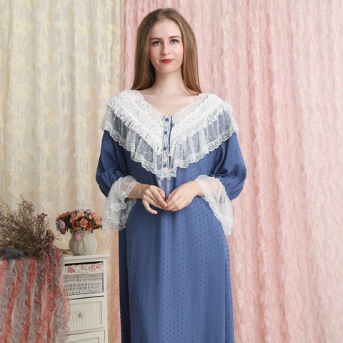 Woman Nightgown Summer Sleepwear Night Gown Loose and comfortable 7 color ► Photo 1/5