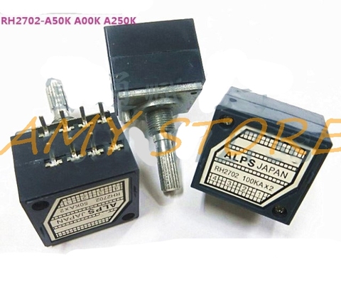 1Pc 27 Type 8Pin Precision Chip Resistor Enthusiast Stepping Japan ALPS RH2702 50KA100KA250KA Double Volume Potentiometer Knurl ► Photo 1/6