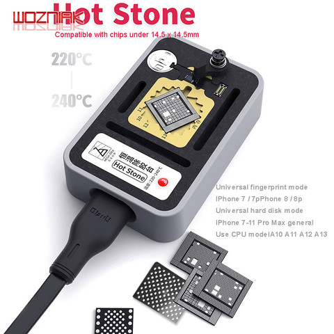 QIANLI Hot Stone Constant Temperature Fixture for IPHONE 7-11 Pro Max NAND CPU Fingerprint CHIP Welding Platform Delete Glue ► Photo 1/6