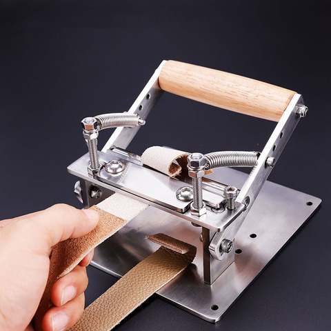 Stainless Steel Leather Craft Thinning Machine Manual Cutting Peeler Diy Tools with 10pcs Blade 10MM*18MM ► Photo 1/6