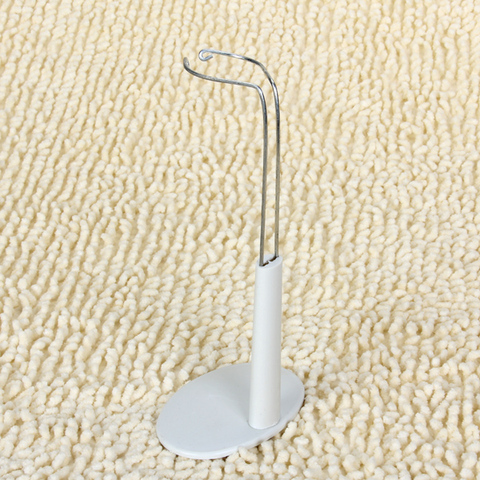 C Type Adjustable White Based Metal Hand Stand Holder Base for Doll Bear Display 7.9-10inch ► Photo 1/6