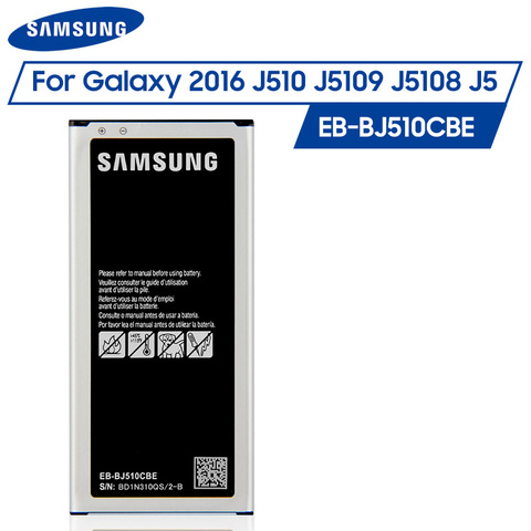 Original Samsung Battery EB-BJ510CBC EB-BJ510CBE for Samsung GALAXY 2016 Version SM-J510 J5109 J5108 J5 2016 SM-J510FN 3100mAh ► Photo 1/6