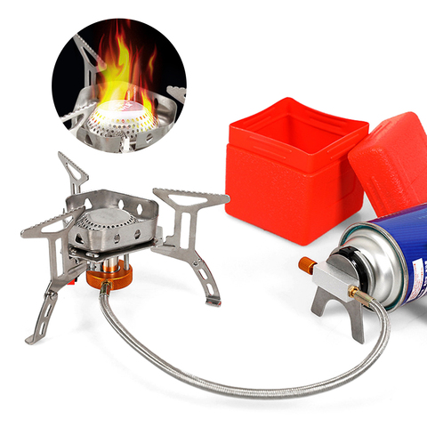 Buy Online 3500w Ultralight Portable Camping Stove With Storage Case For Outdoor Backpacking Hiking Camping Equipment Wood Stove Gas Burner Alitools