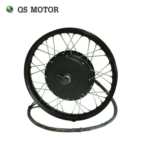 QS Motor High Speed Bicycle Spoke Motor 3000W 205 (50H) V3TI Type Hub Motor 48-96V with Moped Wheel Rim ► Photo 1/3