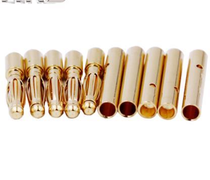 10pcs Amass Banana Plug 2mm 3mm 3.5mm 4mm Bullet Female Male Connectors 5mm 5.5mm 6mm 6.5mm 8mm Gold Plated Copper RC Parts Head ► Photo 1/6