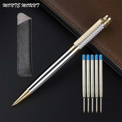 High Quality Metal Luxury Ballpoint Pen 0.7mm Black Ink Refill For Business Writing Office School Supplies ► Photo 1/5