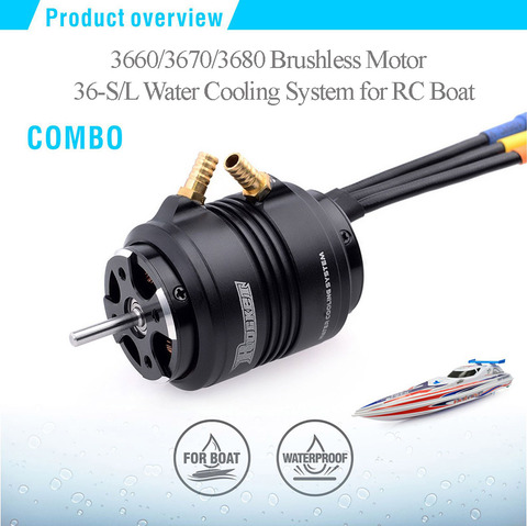 Rocket 3660 3670 3680 3250KV 880KV 1100KV 1500KV Brushless Motor for Traxxas M41 Catamaran Spartan 800mm-1000mm RC Boat Car ► Photo 1/6