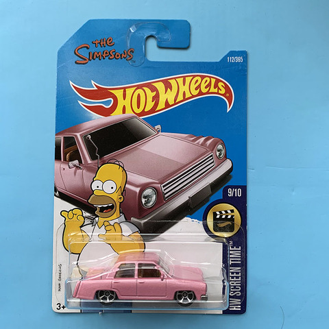 HOT WHEEL CARS 1/64   HW screen time The Simpson movie car PINK CAR ► Photo 1/1