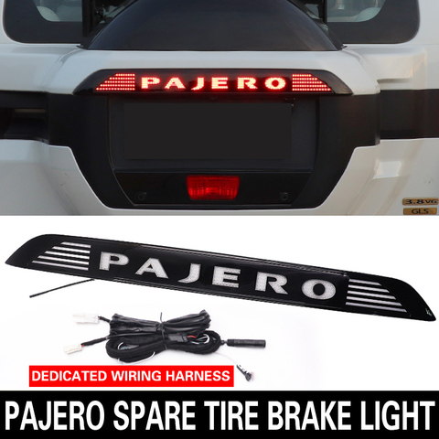 Spare Tire Cover Brake Light Marquee Streamer With Light Rear Trim Strip Car Mitsubishi Pajero V97v93V98V95V87 Modification ► Photo 1/6