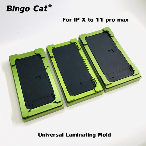 2 in 1 Universal Laminating Mold for iPhone 11 pro max XR X XS max OCA Glass LCD Touch Screen Alignment Mould Glue Location Mat ► Photo 1/6