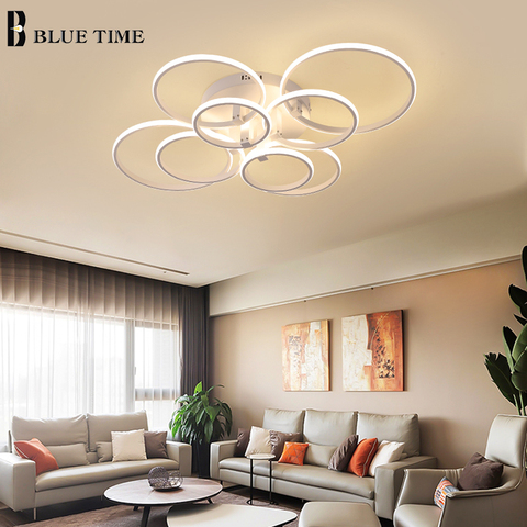 New Arrivals Modern LED Ceiling Lights For Living Room Bedroom Dining Room Luminaires Circle Rings Ceiling Lamps Fixtures ► Photo 1/6