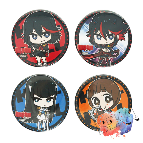 KILL la KILL Anime Badge Matoi Ryuuko Kiryuuin Satsuki Mankanshoku Mako Metal Badge Brooch Pins ► Photo 1/1
