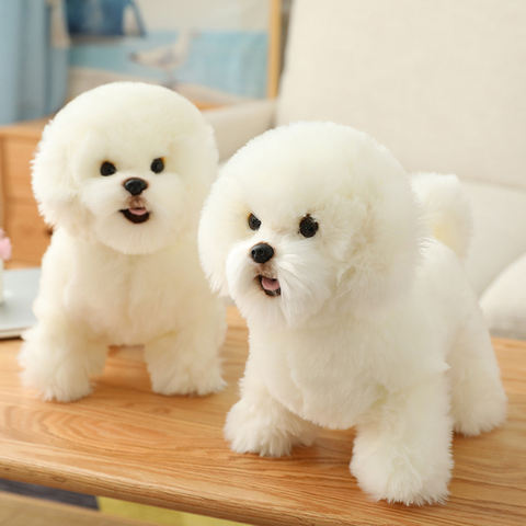 9 Kinds Dog Simulation Bichon Frise Plush Dog Toy Super Cute Likelife Corgi Dog Doll Stuffed Animal Maltese Dog Puppy Pets Toys ► Photo 1/6