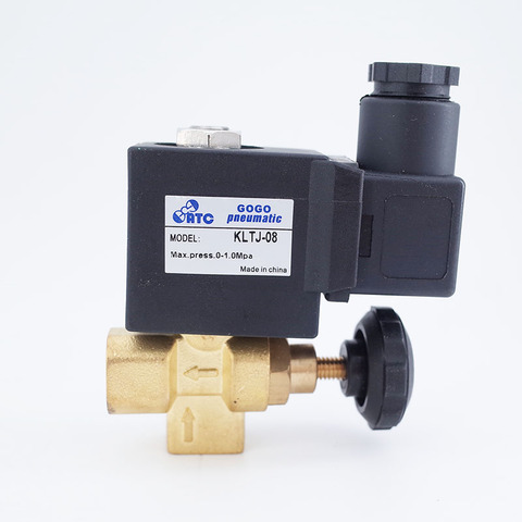 GOGO Normally close Brass high temperature steam solenoid valve for hot water FKM G1/4