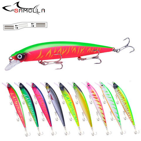 Minnow Fishing Lures 2022 Weights 18.3g Mino Hard Bait Bass Lure Isca Artificial Articulos De Pesca Top Water Lure Beads ► Photo 1/6