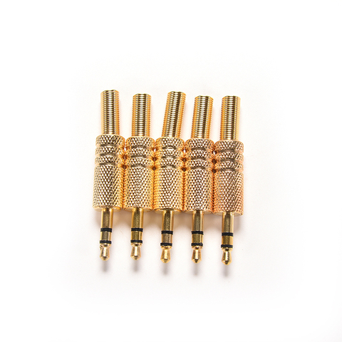 5pcs Stereo 3.5mm 1/8in Headphone Earphone DIY Male Audio Jack Plug Solder Connectors for Computers Laptops Tablets MP3 ► Photo 1/6