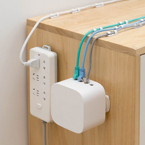 Power Strip Holder Desk Organiser wall-mounted Strong Seamless Home Free Punching Socket Hanging Wall Home Storage Supplies ► Photo 1/6