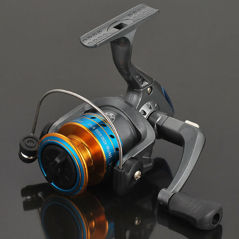 Steel Metal Gold Orange Blue Black 5.2:1 Spinning Fishing Reel Spool Wire Cup Collapsible Folding handle left right hand 6BB sea ► Photo 1/6