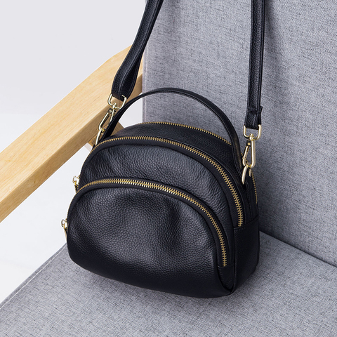 Genuine Leather Shoulder Bag Women's Luxury Handbags Fashion Crossbody Bags For Women Messenger Shell Bag Female Tote Purse ► Photo 1/6