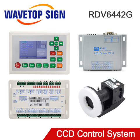 WaveTopSign Ruida RDV6442G CCD Visual Co2 Laser Controller System use for Laser Cutting Engraving Machine ► Photo 1/1