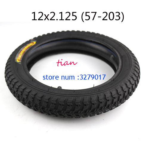 Super quality Bike Stroller Urban Electric Scoote Tire Set 12 1/2 x 2 1/4 inner and outer tyre 12 * 2.125 57-203 tube tyre ► Photo 1/3