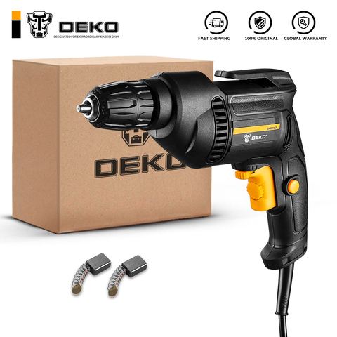 DEKO New DKIDZ Series 220V Impact Drill 2 Functions Electric Rotary Hammer Drill Screwdriver Electric Tool Power Tool ► Photo 1/5