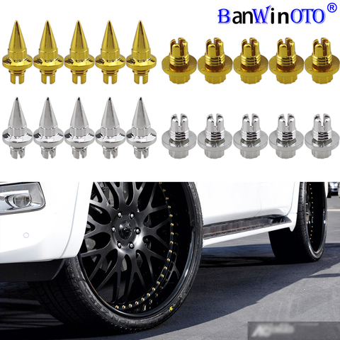 25pcs/set Brand New Plastic Spike Car Wheel Rivets For Wheel Rims Cap Lip Screw Bolt Tires Car Styling Tunning LGMD001-JT&P ► Photo 1/6