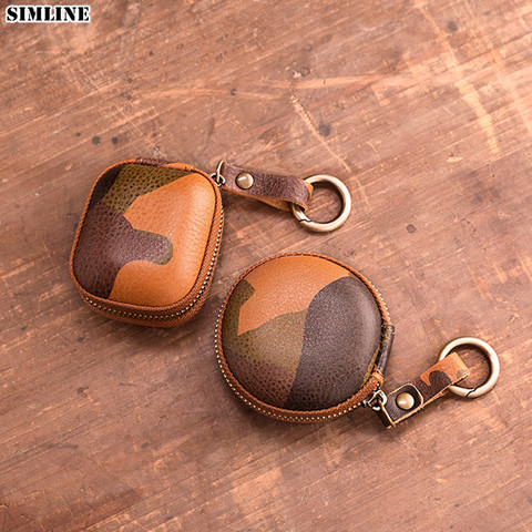 Handmade Genuine Natural Leather Earphone Holder, Earphone