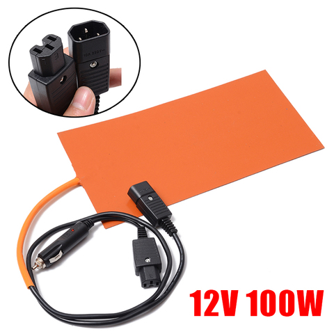 152mmx304mm 12V 100W Silicone Heated Pad 3D Printer Flexible Heating Pads Waterproof Heater Mat ► Photo 1/5