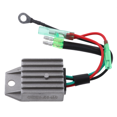 Boat Voltage Rectifier Regulator Fits for Yamaha 15HP 2-Stroke Motor Outboard Engines, Gray ► Photo 1/6