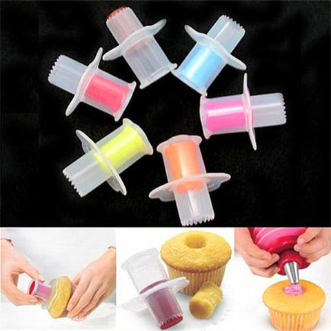 Silicone Mold Cupcake Corer Plunger Circle Cutter Core Remover Muffin Cake Decorating Tools Baking Pastry Accessories ► Photo 1/6