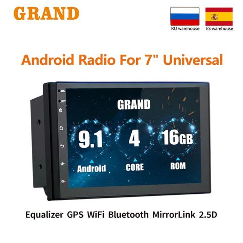 2din Car Radio Android Multimedia Player Universal Car Stereo With Screen GPS Wifi For Volkswagen Nissan Hyundai Kia Toyota CR-V ► Photo 1/6