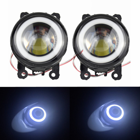 Angel Eyes Fog Lamp Assembly Super Bright Fog Light For Renault Megane 2/3 Duster Logan Fluence Koleos Kangoo Sandero Thalia ► Photo 1/6