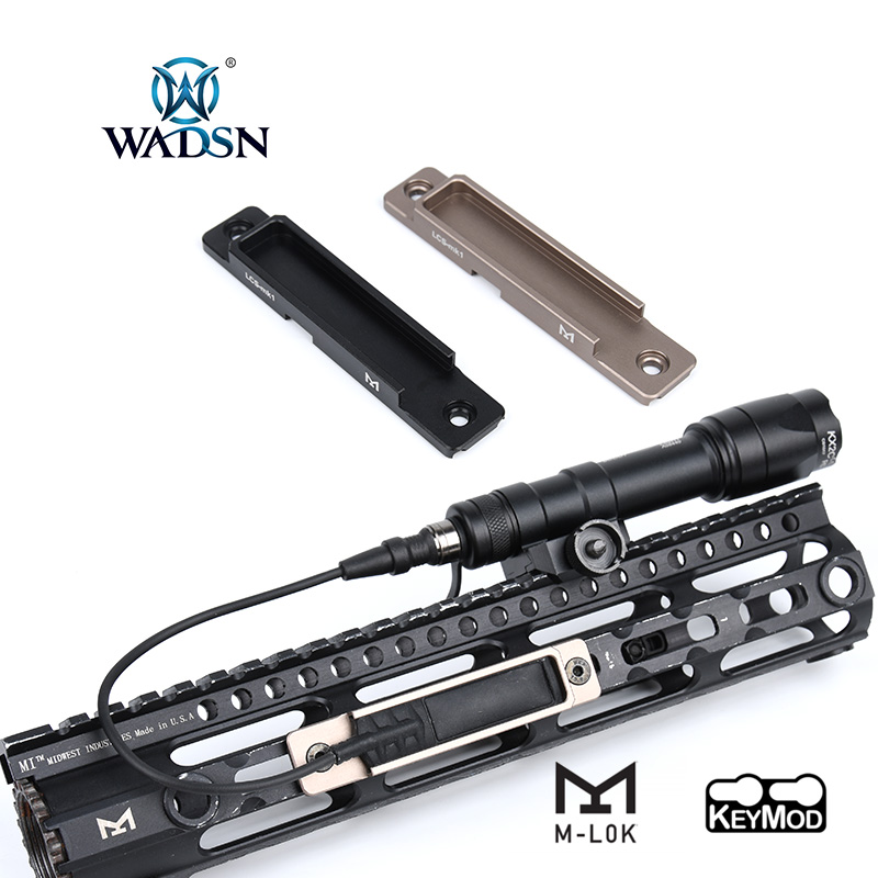 WADSN Tactical Pocket Panel Remote Switch Rail Pads Set Light Fit For 20mm Rails 